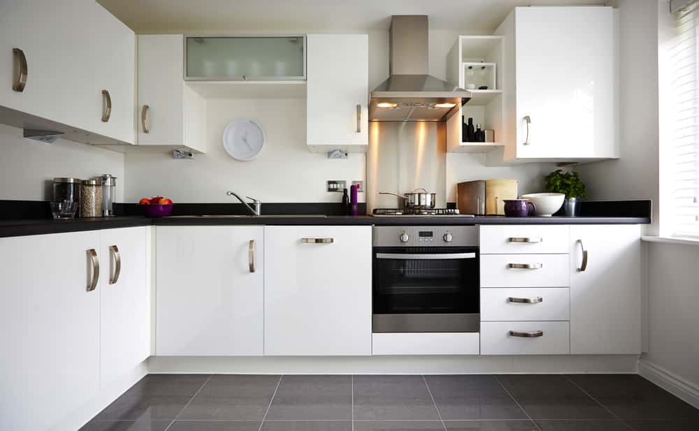 modern straight kitchen designs 
