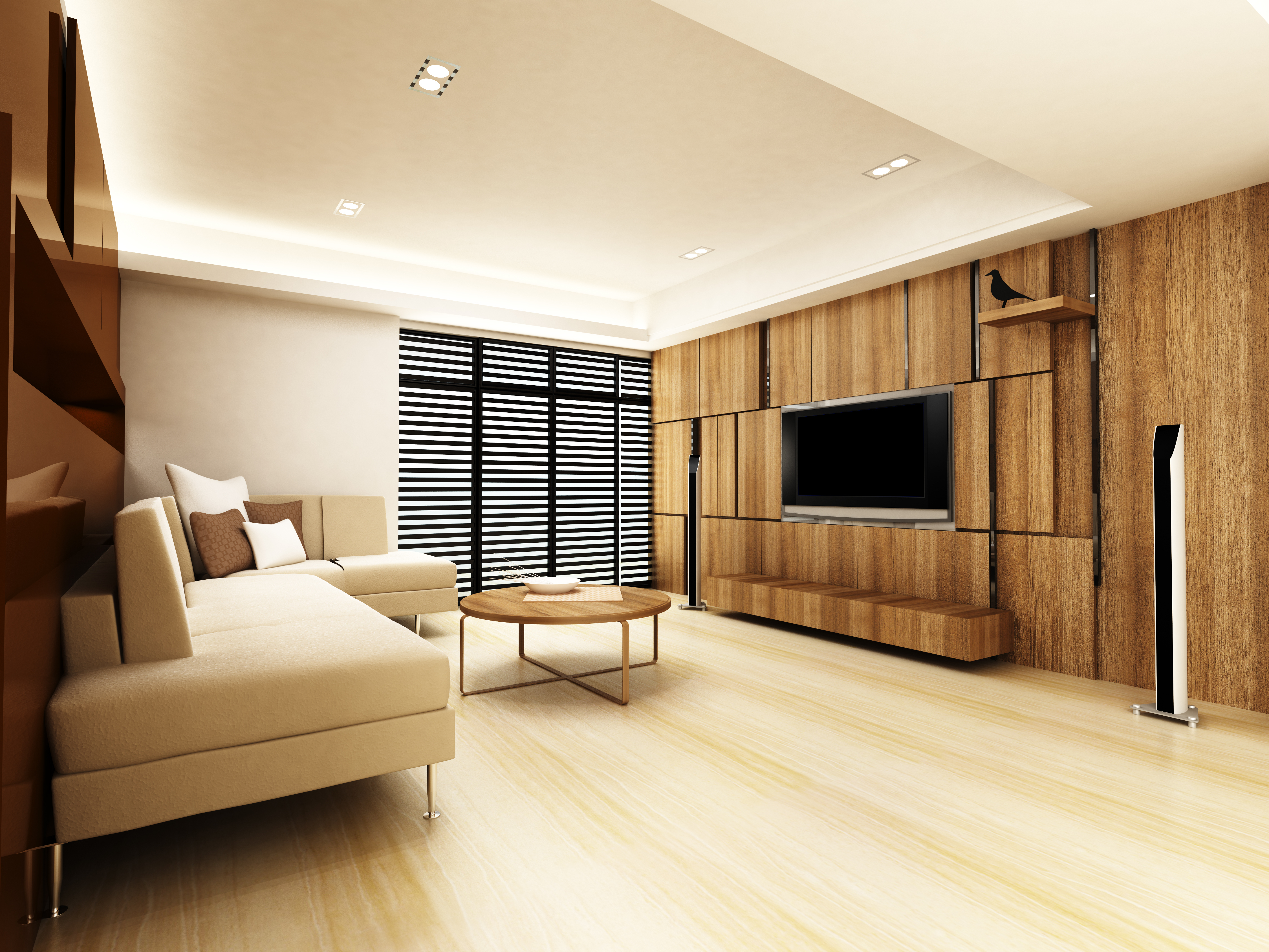 Minimalist Entertainment Room Design