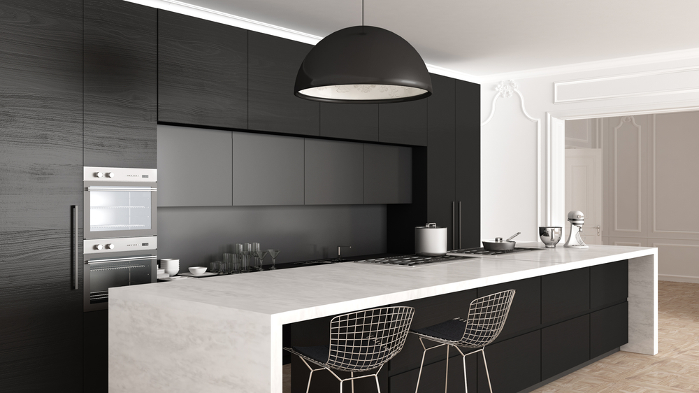 minimalist industrial kitchen design
