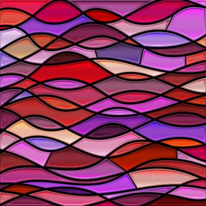 abstract glass painting outlines