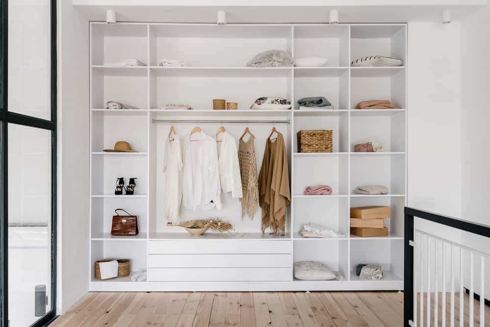 Intimate (170sf) Accessible Master-Bathroom/Dressing Area for an Artist -  Contemporary - Wardrobe - New York - by Lilian H. Weinreich, Architects |  Houzz NZ