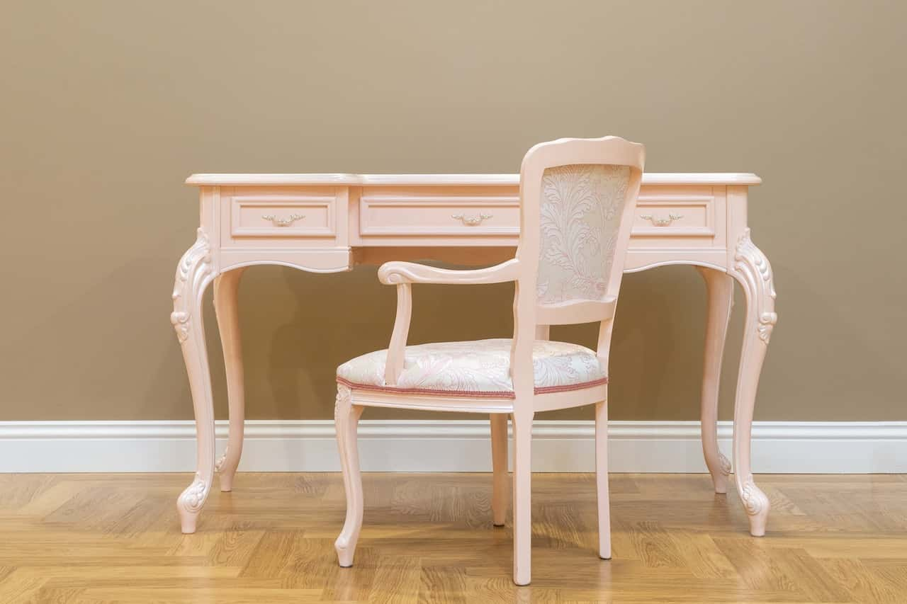 pink colour dressing table