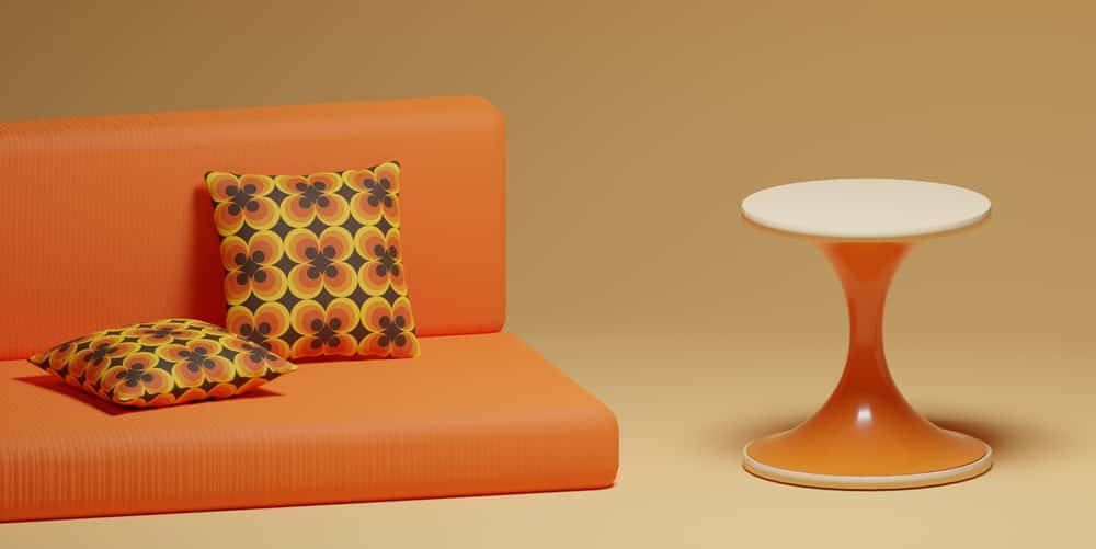 70s retro interior cushion design ideas